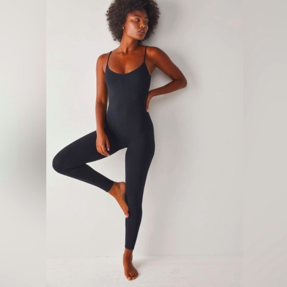 NWOT Free People Intimately Seamless Ribbed Catsuit/Bodysuit/Unitard, Grey XS/S